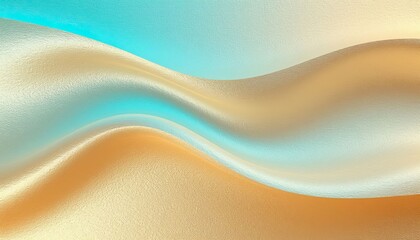 "Golden Aqua Flow." Suitable for modern art displays, digital backgrounds, or luxury branding.