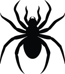 vector silhouette of a spider