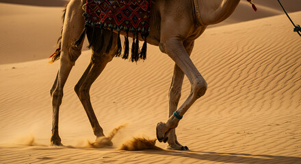 camel in the desert