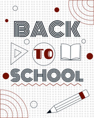  vector minimalistic back to school banner