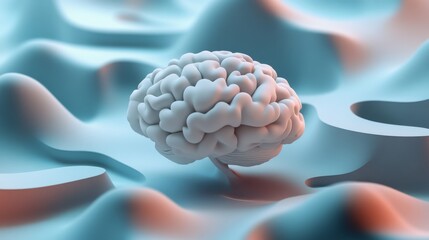 Creative thinking and innovation visualized in 3D. Represents brainstorms and designer mindset.