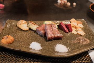Cooked Very Nice Kobe beef