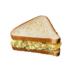 Delicious Egg Salad Sandwich on White Bread