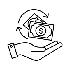 hand holding email symbol