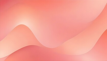 Soft pink and coral gradient with flowing abstract shapes creates a modern design.