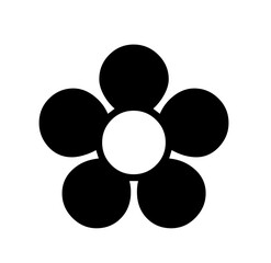 black flower illustration 