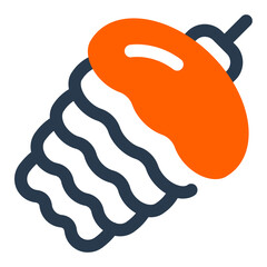 Black Spruce Cone in Minimalist Line Art