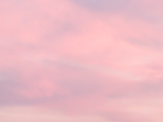 Pink evening sky