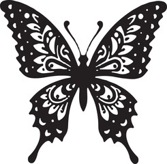 Ornate Butterfly  Tattoos  design vector 