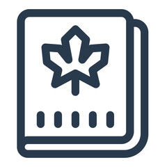Canadian Passport with Bold Maple Emblem