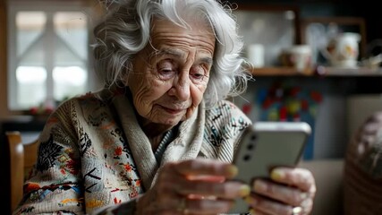 senior woman using laptop or smartphone with focused expression, technology adoption, senior lifestyle, digital inclusion