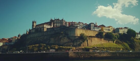 Beautiful view of the city of Porto on a beautiful summer day.