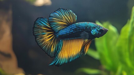 Betta Thailand kind of multi color. It may be called Siamese fighting fish. The motion underwater like dancing. Betta has fantastic color.