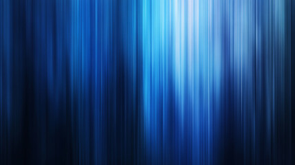 Abstract blue gradient background with vertical light streaks for creative designs