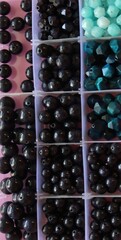 Vibrant collection of beads in various colors, perfect for creative crafting. diy, for creating jewelry and creativity