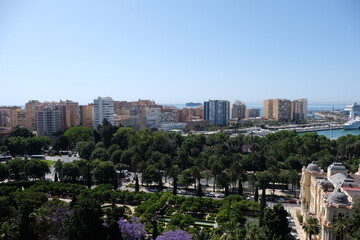 Obraz premium Beautiful view of the city of Malaga.