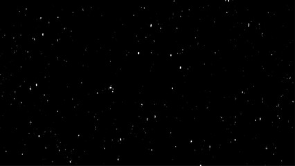 Best photo of real falling medium sized snowflakes out of focus on black background for overlay blending mode. 