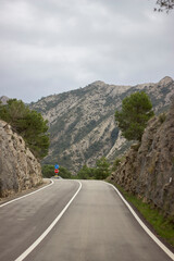 asphalt road in the mountains