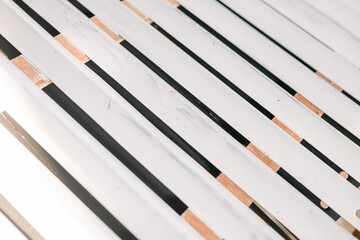 Obraz premium iron plates arranged for home fences