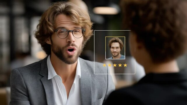 Recruiter Analyzing Candidate Profiles in Modern ATS Interface