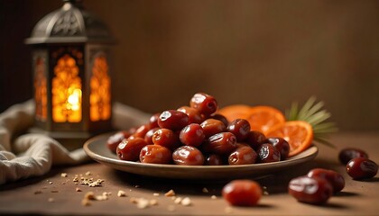 Neutral Toned Ramadan Still Life

Elegant Dates & Lantern Ramadan Display

Subtle Ramadan Decor with Natural Elements

Serene Ramadan Table Setting

Earthy Dates & Brass Lantern Styling

