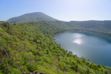 霧島山、大浪池と韓国岳