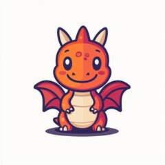 Cute cartoon dragon