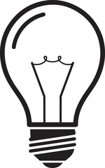 light bulb icon vector