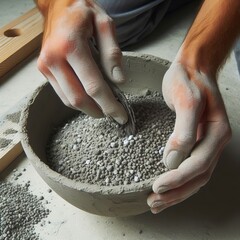 The aggregate surface once applied