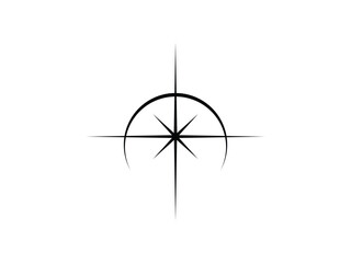 north star logo vector