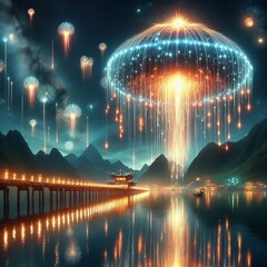 A long slow bright fireballs