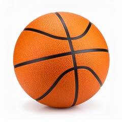 Fototapeta premium Basketball on a white background without shadows