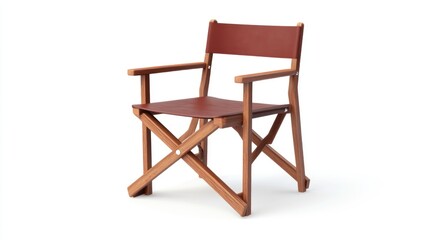 Director chair isolated on white background