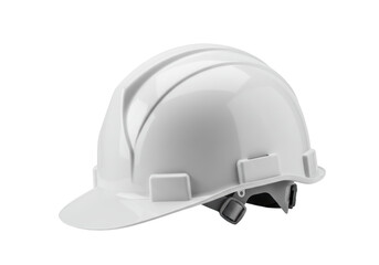Isolated White Construction Safety Helmet