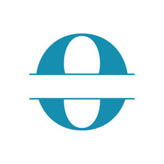 Letter O logo design template.