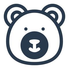 Polar Bear Vector Icon for Canada Day