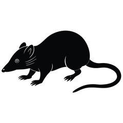 shrew vector sihouette