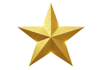 Obraz premium Isolated Golden Star Symbol Award and Achievement