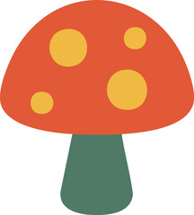 Red Spotted Mushroom Icon