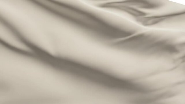 White Blank Flag Waving Full‑Screen &ndash; Seamless flag clothe Loop for Branding or Mockup Use