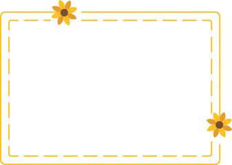 Obraz premium Floral Frame Border