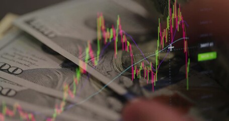 Businessman hands busy counting money in USD for investment. Trader calculating salary money paper banknotes. Concept of investment, money exchange. - Powered by Adobe