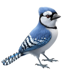 Blue jay perched on a branch showcasing vibrant feathers and sharp features in a natural setting surrounded by greenery