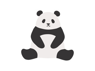 シンプルなかわいいパンダのイラストアイコン素材