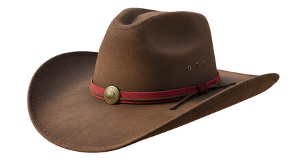 Isolated brown cowboy hat