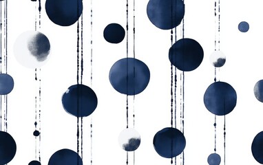 A black and white striped background with white dots