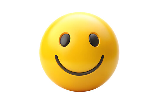 Minimalistic Cartoonish Flat Matte Happy Smiley Face Icon isolated on white background