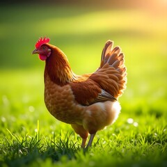 Fototapeta premium free range chicken