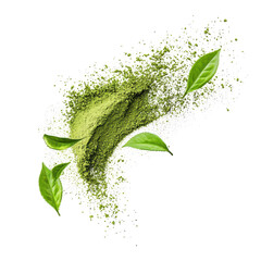 Green tea powder and fresh leaves enhance healthy living in culinary applications