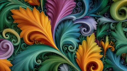Surreal abstract pattern